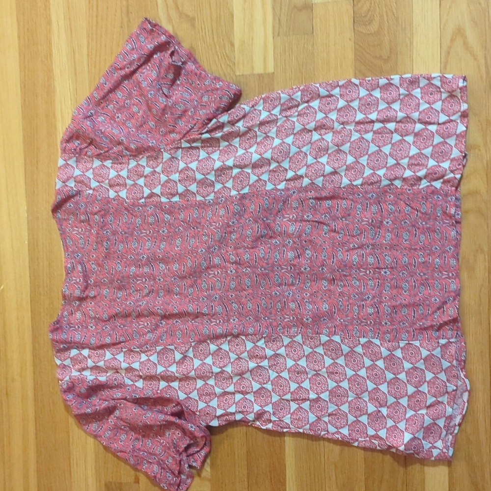 Lucky Brand Pink Patterned Blouse - Picture 8 of 10